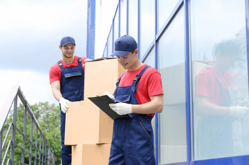 Movers working on a residential relocation in Haggerston