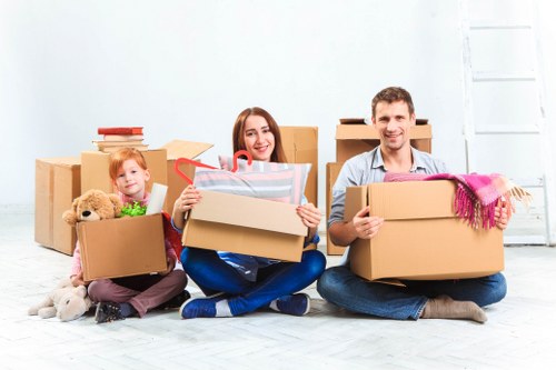 Charity donation and reuse sorting during a house clearance