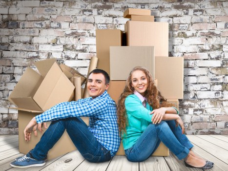 Careful loading of furniture by a local removals crew