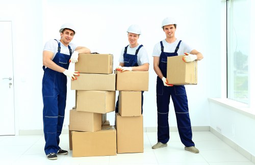Apartment moving access in Haggerston with a removal van