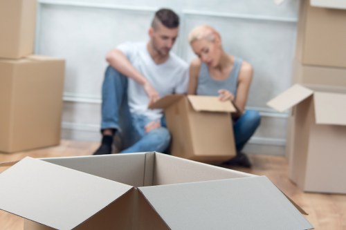 Packing and preparation for a local moving van booking