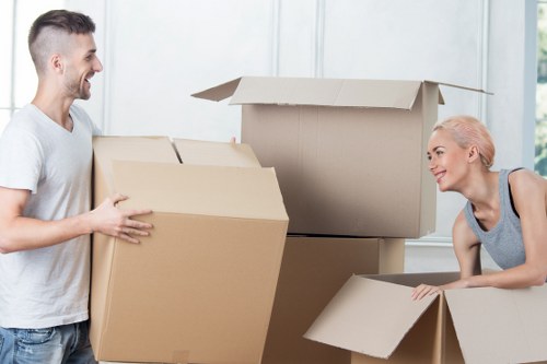Commercial relocation support with a moving truck in Haggerston