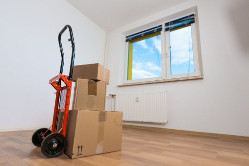 Local removal van for flat moves and furniture transport in Haggerston